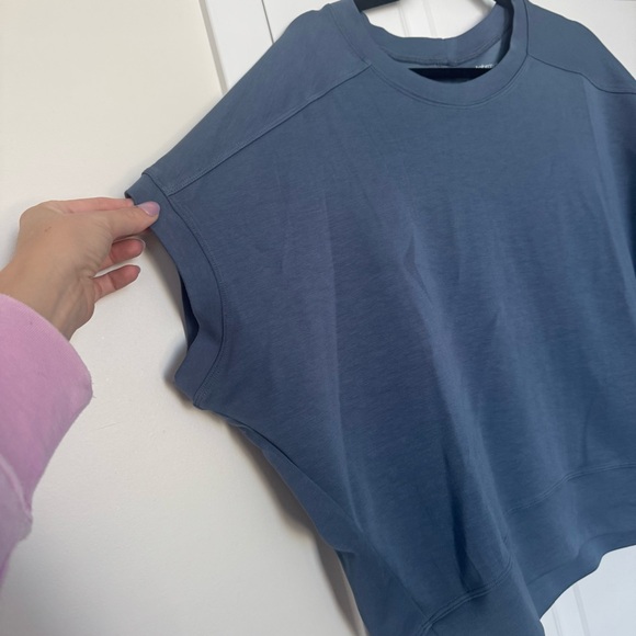 Betabrand AirFlex Cocoon Sweatshirt (Indigo Blue) - Picture 3 of 5